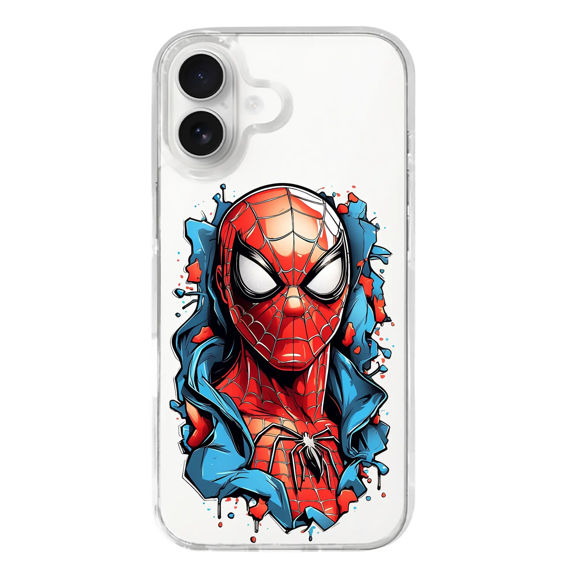 アベンジャーズ (Avenjāzu) グッズ スパイダーマン（Spider-Man） - iPhone 17シリーズ 透明スマホケース – 薄型・耐衝撃・精密フィット保護カバー